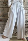 Basso Shirring Wide Leg Pant Clay
